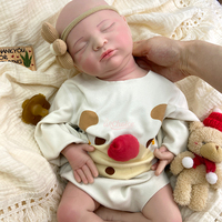 Poupée Bébé Reborn Fille en Silicone Ultra Doux de 20 Pouces, Corps Entier, Jouet Réaliste à Personnaliser avec Bouche Articulée et Sucette pour Collectionneurs