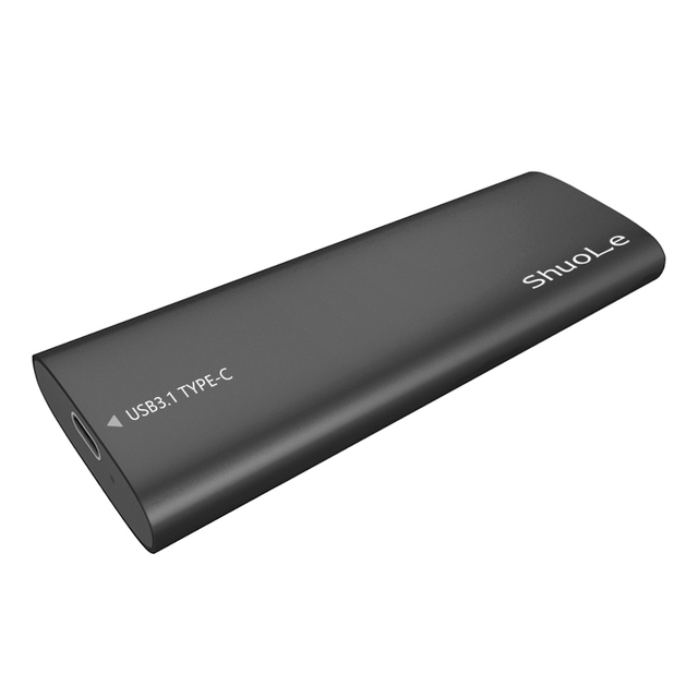 USB 3.1 High-Speed Data Transfer Adapter Portable 1.8" SATA SSD Case Aluminum Enclosure Type C 3.1 M Key Hard Disk Drive Case