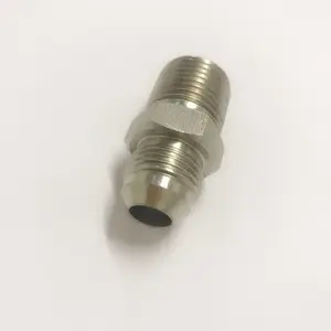 1JN Hydraulics Hose Pipe Male Adapters and Fittings Carbon Steel Zinc Plating JIC NPT Hydraulic Adapter