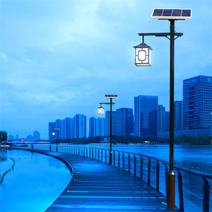 เสาไฟสวนเหล็กกลางแจ้ง LED แสงวอร์มไวท์ 2700K IP66 AC 85-265V พร้อมเซ็นเซอร์ตรวจจับความเคลื่อนไหว  แบบติดตั้งถาวร ใช้พลังงานแสงอาทิตย์ รับประกัน 10 ปี - Product Image 4