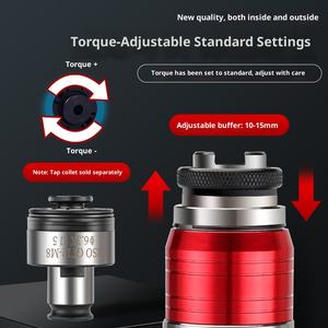 タッピングハンドルGT12フレキシブルフローティング伸縮伸縮ワイヤータッピングクイックチェンジチャックBT40/50タップ過負荷保護OEM - Product Image 2
