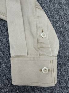 Camicia da uomo in cotone bianco camicia da lavoro Casual con colletto occidentale a maniche lunghe con motivo ricamato a doppio polsino per la primavera - Product Image 6