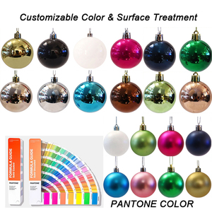 Bóng Cây Giáng Sinh Bằng Nhựa Chống Vỡ Họa Tiết LOGO Tùy Chỉnh ODM Bóng Giáng Sinh Có In LOGO Trang Trí SENMASINE - Product Image 2