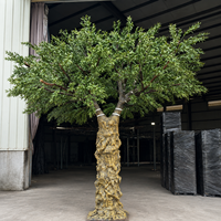 Vente en gros d'oliviers artificiels en pot de grande taille, ignifuges, plantes artificielles Olivo, arbre artificiel géant, décoration intérieure, sur mesure B2B