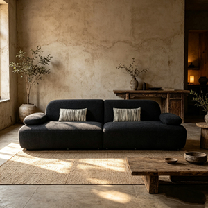 Espacioso Sofá de Terciopelo Estilo Montaña Nevada con Amplios Asientos, Ideal para Reuniones Familiares y Tiempo de Conversación Informal - Product Image 2