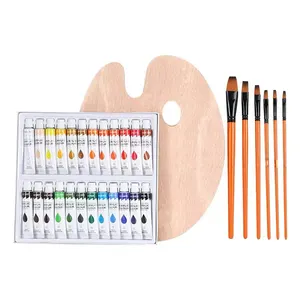 Popular in USA EU Acrylic Paints Kit Painting and Wall Art Drawing Imported Pigments 12 ml Paints For Artists Kids