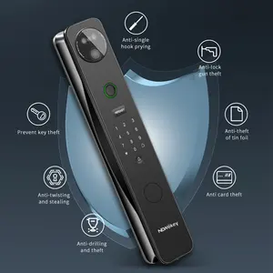 NeweKey Tuya APP Wifi Keyless Biometric Round Security Fingerprint Biometric Fingerprint Knob Smart Lock