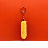 Gland porte-clés mignon sac fausse fourrure boule en peluche Pom Pom porte-clés anneau pendentif pompon voiture porte-clés