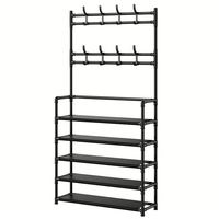 Support de Rangement Pliable pour Vêtements, Sacs, Chaussures, Manteaux, Étagère sur Pied Idéale pour Chambre et Dortoir, Avec Crochets et Cintre – Le Plus Vendu en Gros 2024