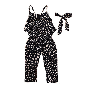 Cuentos de Niños Americanos europeos Ropa para niños Polka Dot Faux Mameluco de dos piezas Correa de talla grande Mono de mujer Envío - Product Image 2