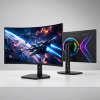 Moniteur incurvé QHD 32 pouces 180 Hz Broadcast Master Control 1K pour PC de jeu avec RGB pour station de travail de post-production cinématographique