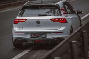 100% fibre de carbone sèche TAKD diffuseur de pare-chocs arrière lèvre développement de données de voiture réelle pour Volkswagen <span class=keywords><strong>VW</strong></span> Golf 8 GTI 2021-UP nouvel état - Product Image 4