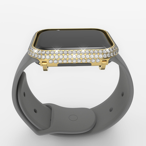 Mode 316L Métal Strass Montre Intelligente Protéger Cas <span class=keywords><strong>de</strong></span> Couverture pour <span class=keywords><strong>Apple</strong></span> <span class=keywords><strong>Watch</strong></span> 38/42/40/44/41/45/49mm - Product Image 1