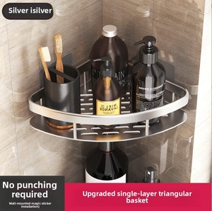 Super Dragon moderne métal sans perçage mural multi-couches organisateur de <span class=keywords><strong>rangement</strong></span> cuisine Triangle maison salle de bain <span class=keywords><strong>douche</strong></span> stockage - Product Image 6