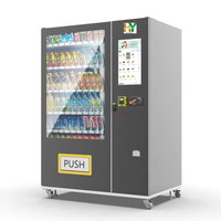 Distributeur automatique de snacks et de boissons en métal personnalisé avec SDK, distributeur de snacks populaire avec lecteur de carte