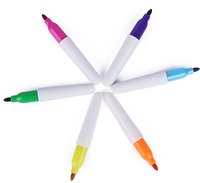 Mini marqueur d'art permanent coloré avec porte-clés à clip