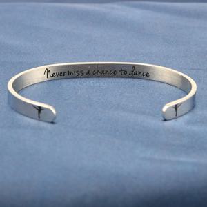 Joycuff แฟชั่น Inspirational เครื่องประดับ Infinity I <span class=keywords><strong>Love</strong></span> Dance บัลเล่ต์ Cuff สร้อยข้อมือ Dancer - Product Image 4