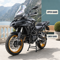 Barre de protection supérieure et inférieure en acier carbone pour moto Benelli TRK552X TRK502X, protection complète du moteur, protection pour moto d'aventure
