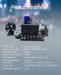 Imprimante d'étiquettes couleur rouleau <span class=keywords><strong>à</strong></span> rouleau A3, machine d'impression d'étiquettes par transfert UV pour l'impression d'étiquettes de différentes tailles - Product Image 3