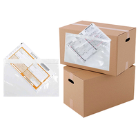 Enveloppes de liste de colisage auto-adhésives transparentes sacs fermés de pochette d'expédition/d'expédition pour la facture de bordereaux d'emballage