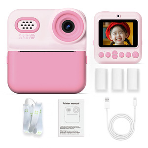 Kamera Mainan Mini SLR Lensa Ganda untuk Anak-anak dengan Pencetakan Warna, Layar 2.0 Inci, Bahan ABS, Fungsi Perekaman Video & Pengaturan Waktu - Product Image 1