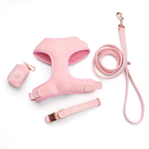 Set Pettorina per Cani in Nylon Senza Trazione OEM, Collare per Cani Personalizzabile Regolabile Morbido Semplice di Lusso - Product Image 6
