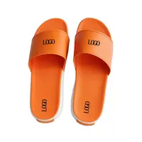 Kauçuk taban PVC hava yastığı özel logo slayt erkekler Oem slaytlar terlik Mens slaytlar boyutu 12 terlik kauçuk sandalet