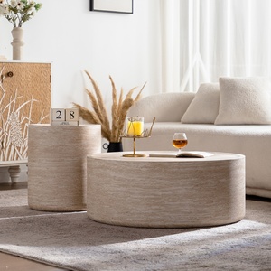 Nuovo italiano Design moderno minimalista piccolo appartamento in legno rotondo tavolino da salotto <span class=keywords><strong>mobili</strong></span> <span class=keywords><strong>per</strong></span> la casa facile da pulire - Product Image 4