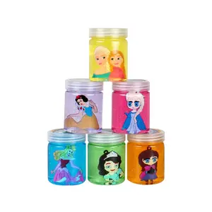 Groothandel Grappige Slijm Speelgoed Creatieve Kleurrijke Fles Prinses Jelly Crystal Klei Modder Voor Kids Kinderen Filler Slime Diy Supplies