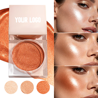 Gel illuminateur pour le corps à fini éclatant, logo personnalisé OEM, étiquette privée, végan, longue tenue, hydratant
