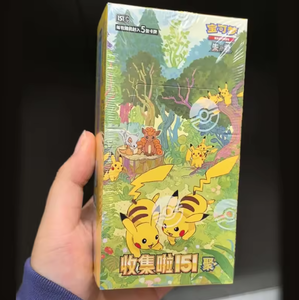 Nouvelles cartes à collectionner Pokémon d'anime surprises, version chinoise originale PTCG 151c Jing, collection complète des 151, vente en gros 2025 - Product Image 1