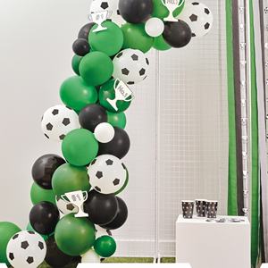 Ballons de décoration pour fête de football, queues de ballons, décoration de fond, ballons en crêpe, ballons de football - Product Image 3