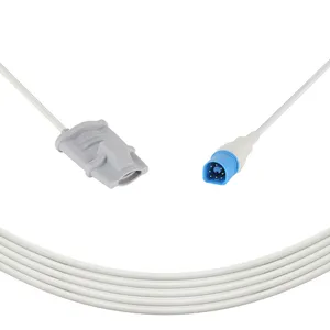 Wiederverwendbarer spo2-sensor soft-clip-sensor für erwachsene für Phillip M1196A medizinischer Gebrauch de spo2-sensor 3,0-M-Kabel