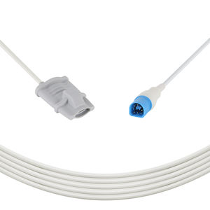 Sensor Spo2 reutilizable Sensor de punta blanda para adultos para sonda Phillip M1196A Spo2 Cable de 3,0 M Consumibles médicos de la fábrica Caremed - Product Image 1