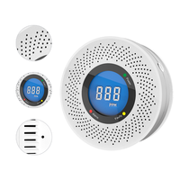 PGST nouveau capteur de fuite de gaz de maison intelligente autonome avec affichage LCD Buzzer CO alarme incendie détecteur de monoxyde de carbone