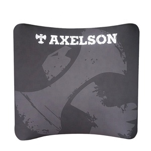 Facilmente configurabile pieghevole in tessuto di alluminio a forma curva evento espositivo espositivo stand espositore pieghevole - Product Image 1