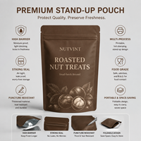 Sachets Doypack Personnalisés avec Logo Imprimé en Gravure, Finition Mate, Qualité Alimentaire, avec Fermeture Éclair et Anti-Humidité pour Grains de Café – Vente en Gros