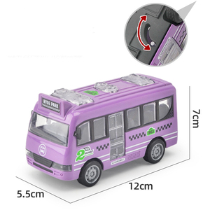 La piccola auto dei bambini di vendita calda gioca le automobili <span class=keywords><strong>giocattolo</strong></span> di inerzia di plastica all'ingrosso dello scuolabus sveglio variopinto per i bambini - Product Image 6