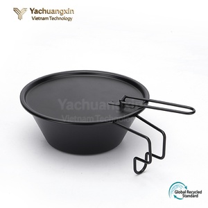 Taza Sierra Portátil de Acero Inoxidable, 200-300 ml, Revestimiento Antiadherente, Vajilla para Camping, Diferentes Colores, con Asa - Product Image 6