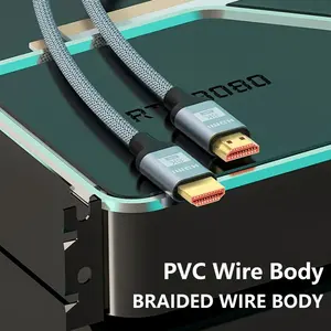 Câble <span class=keywords><strong>HDMI</strong></span> 8K 0.5-1.5M 60HZ 2.1V 4K <span class=keywords><strong>144HZ</strong></span> 3D TV haute vitesse pour ordinateur PS Console de jeu câble Audio et vidéo HDTV - Product Image 4