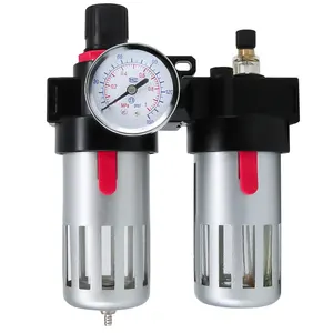 Outlet air filter combination Regulator Gauge In Line Compressor Water Moisture Trapair clear pneumatic cylinder compress