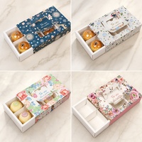 Boîte à pâtisserie personnalisée en carton blanc, emballages de boulangerie en gros avec séparateurs et fenêtre transparente pour desserts
