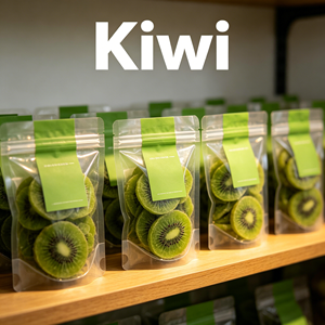 Kiwi séché 100% naturel, savoureux et sucré, lyophilisé et conservé au sirop, prix de gros - Product Image 1