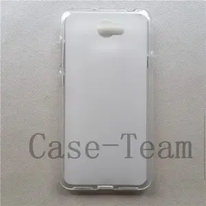 Fabricante al por mayor mate TPU casos suave esmerilado contraportada funda de silicona para teléfono móvil para Huawei Y5 II negro