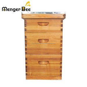Nouveau Kit de ruche Langstroth complet à 10 cadres et 3 couches, revêtu de cire premium, en sapin de Chine, résistant aux intempéries pour l'apiculture extérieure - Product Image 3