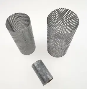 Tubos de malla metálica usados para eliminar impurezas Filtro de cilindro de malla de acero inoxidable