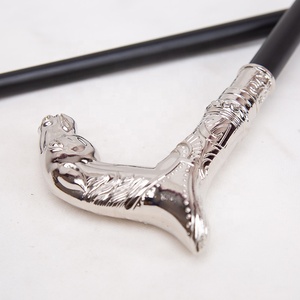 Canne <span class=keywords><strong>de</strong></span> marche rétro britannique avec ornements métalliques, cannes <span class=keywords><strong>de</strong></span> marche avec tête <span class=keywords><strong>de</strong></span> cheval en métal, canne <span class=keywords><strong>de</strong></span> gentleman, canne <span class=keywords><strong>de</strong></span> randonnée en alliage, 92 cm - Product Image 4