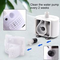 Pompe à eau pour fontaine à chat USB 5V DC, pompe submersible en ABS cylindrique, pièce de rechange pour distributeur d'eau pour animaux de compagnie