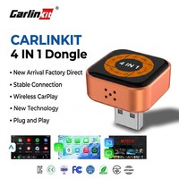 Adaptador Inalámbrico CarlinKit Factory 5 en 1 para CarPlay, USB, Android Auto, Mirror Link, Ai Box, CarPlay Dongle OEM ODM para Netflix y YouTube