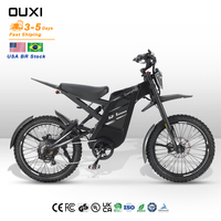 Vélo Électrique Tout-Terrain BR Warehouse OUXI GT2000 24 Pouces à Pneus Larges 48V, Suspension Intégrale, Vélo de Banlieue, VTT, Cross-Country, Sport